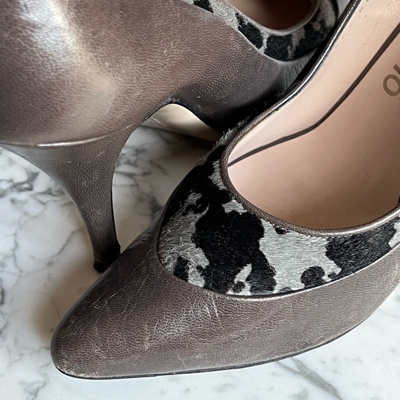 Authentic Salvatore Ferragamo Heels with Pony Hair Details - Picture 6 of 9